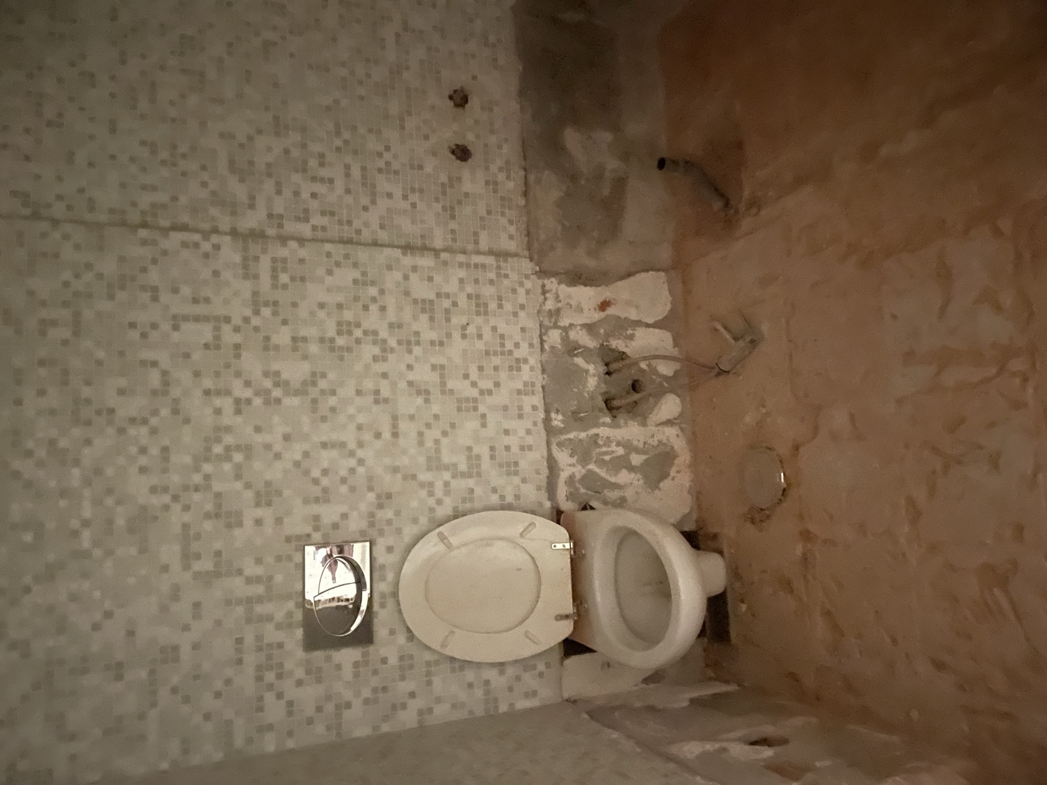Belle Rivi&egrave;re before &mdash; original bathroom, gutted