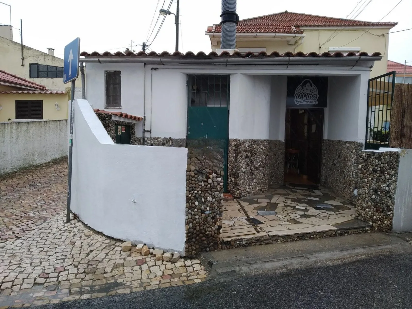 The Tasca before &mdash; the tavern facade as found, before conversion