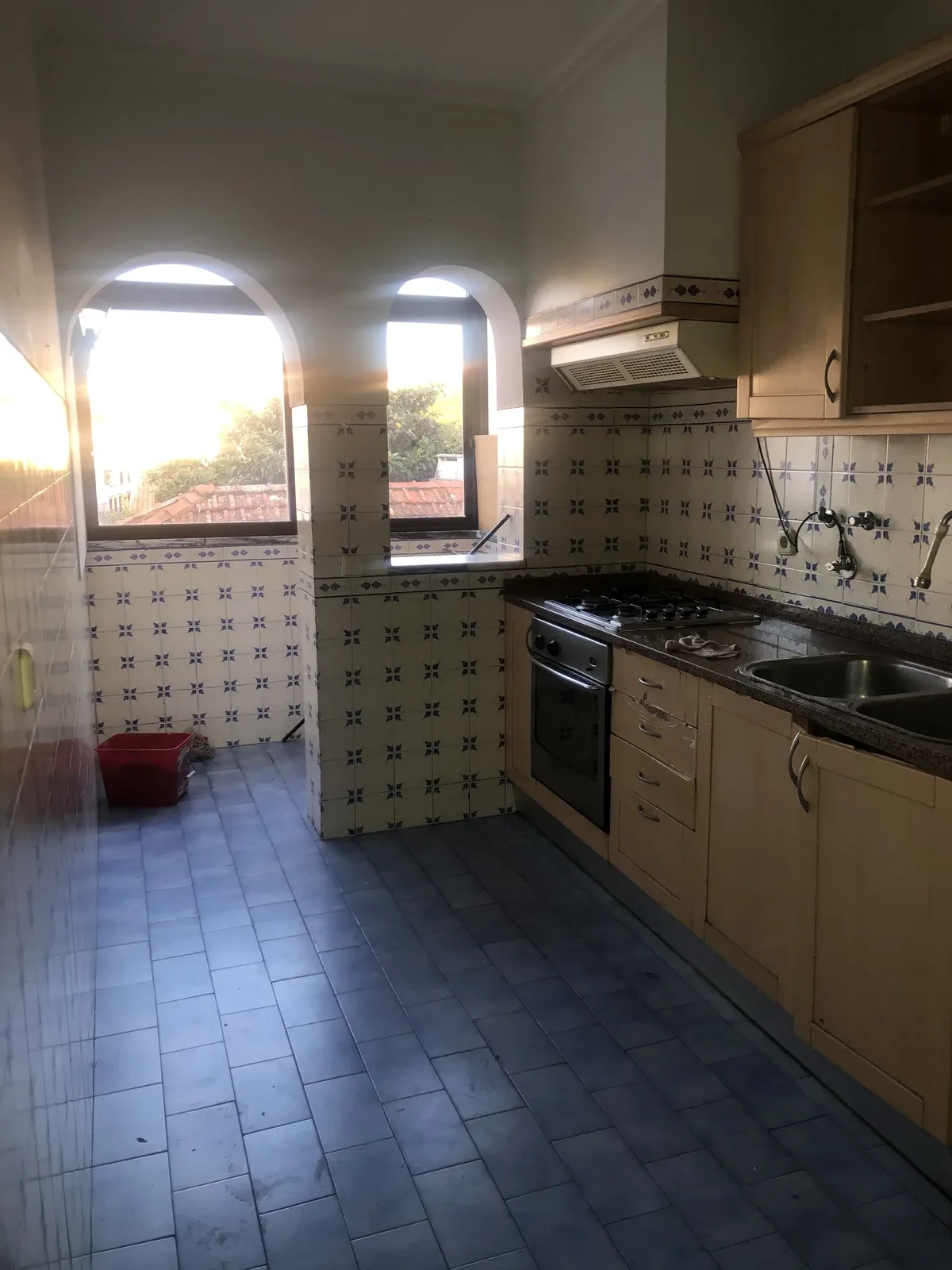 Figueiras antes &mdash; cozinha original, azulejo padronizado azul