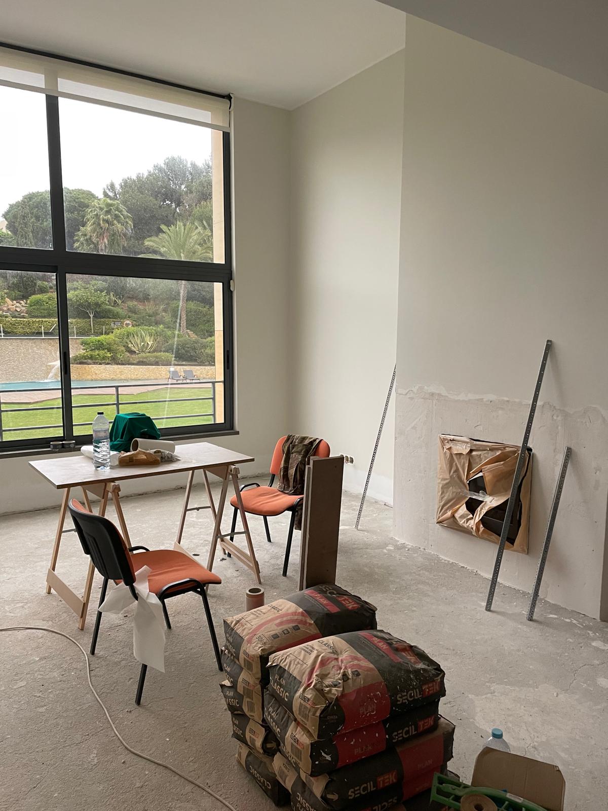 Demolition state — living room