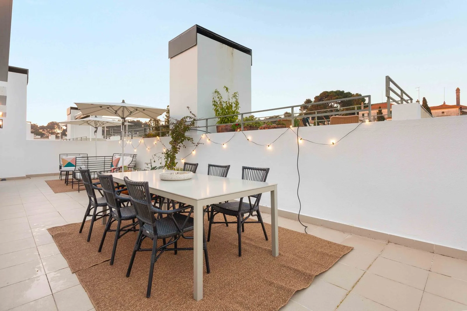 Rooftop terrace dining — Riviera villa by Maya's Homes