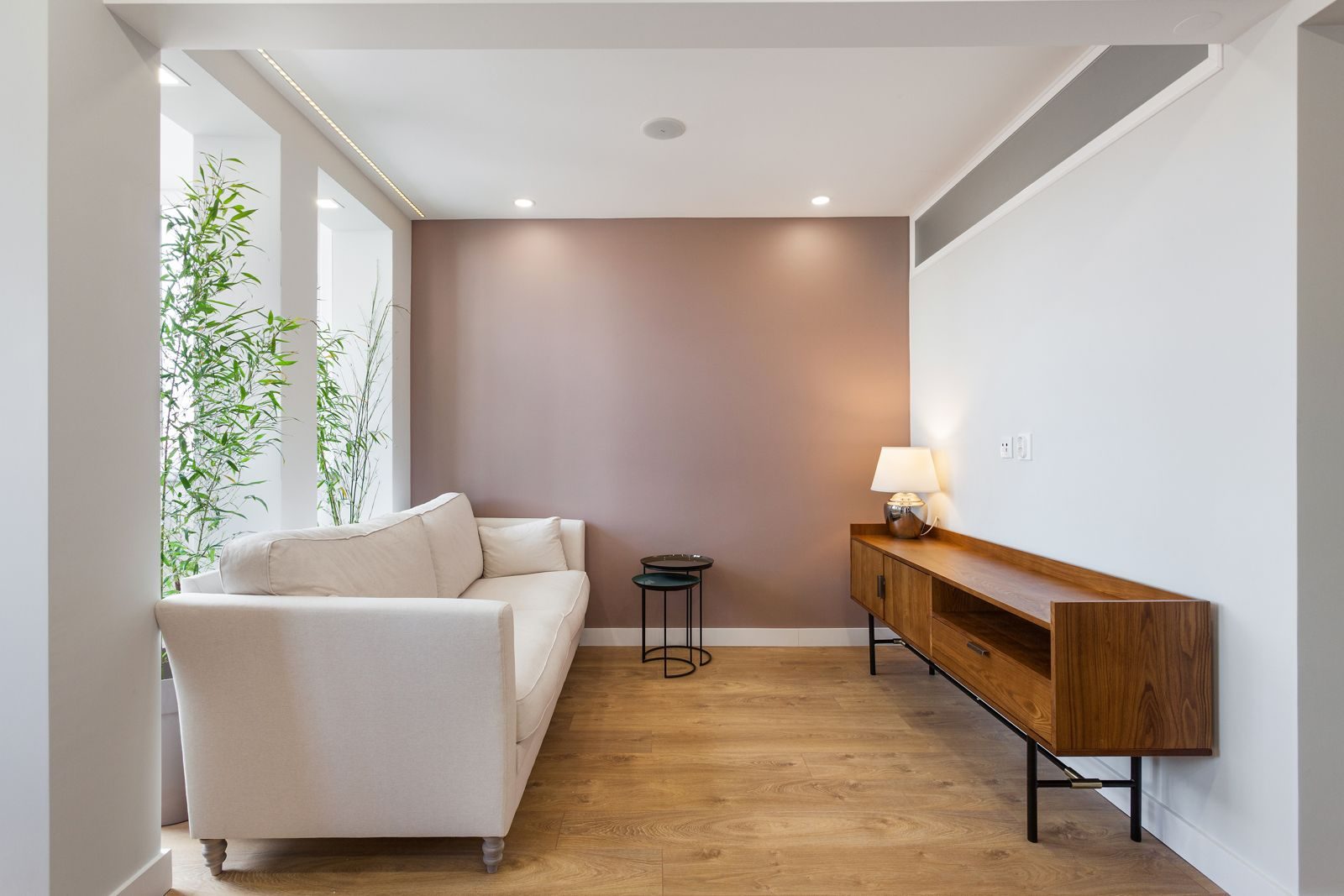 Living and dining wide view